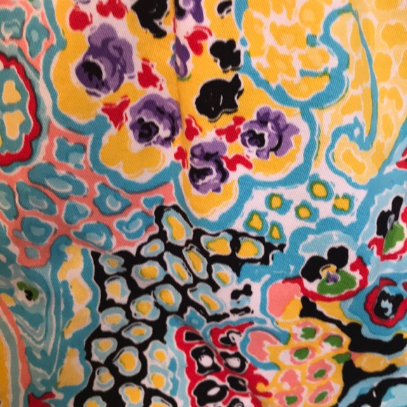 Carlisle Paisley Print Stretch Cotton Skirt Sz 6 - Picture 6 of 7